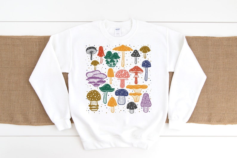 Mushroom jumper mushrooms botanical jumper botanical Etsy