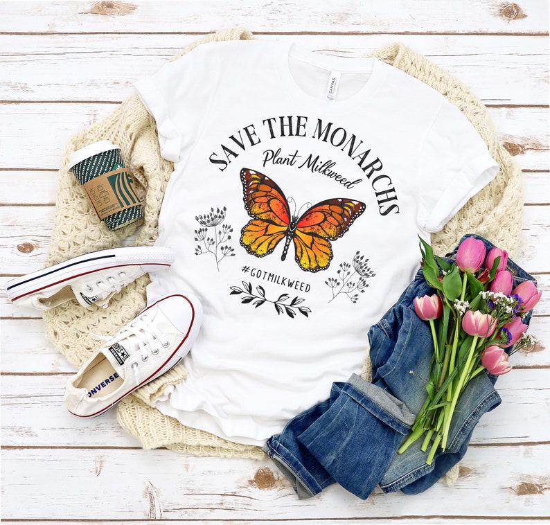 Save The Monarchs Shirt Monarch Butterfly Tshirt Save The Etsy