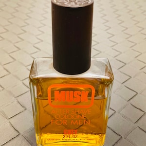 Vintage COTY Musk After Shave Cologne: 1970s Men&#39;s Fragrance