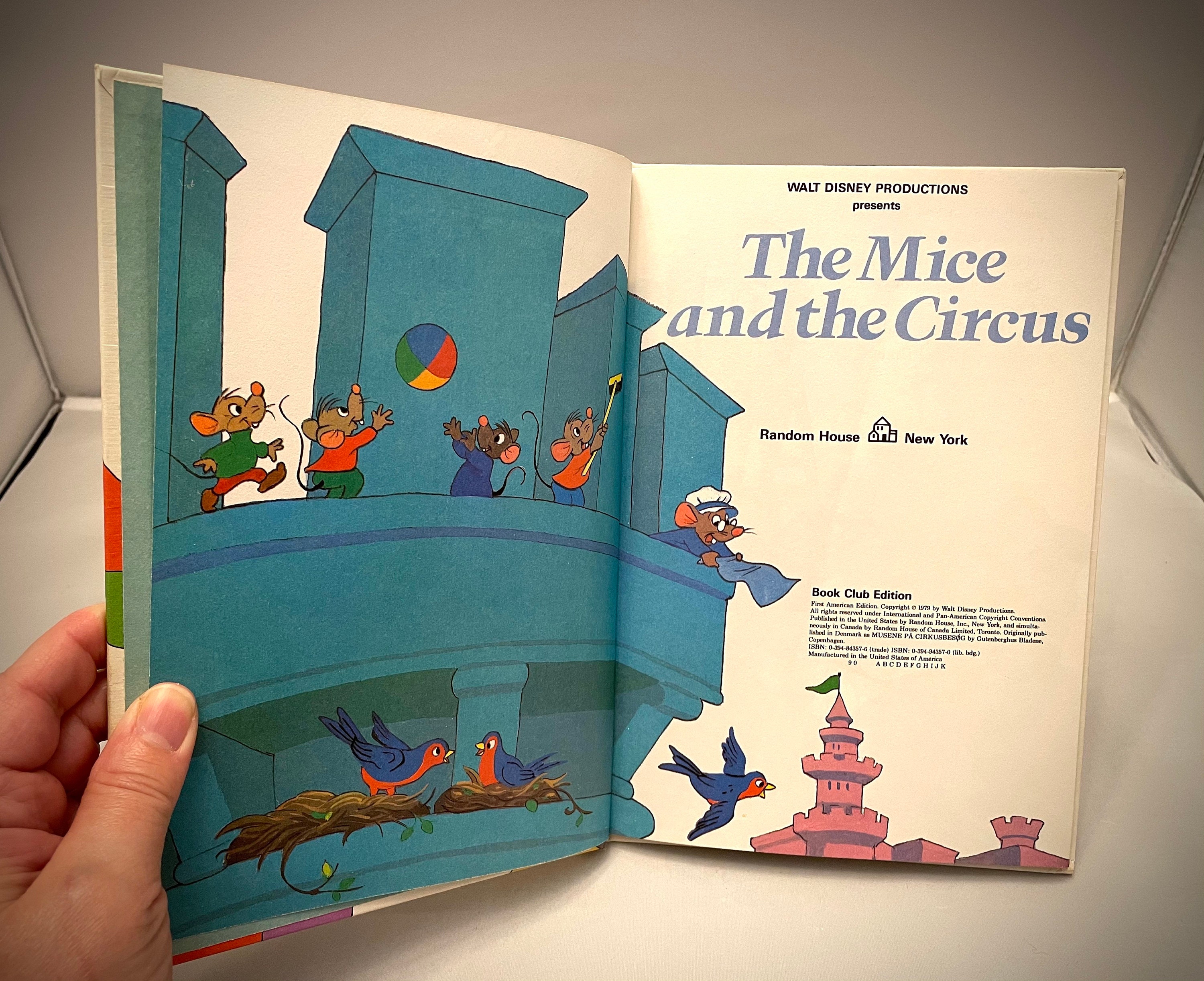1979 Disney Children's Book 'the Mice and the Circus,' 1st Edition