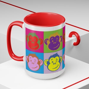 Muggsy Warhol Two-Tone Coffee Mug, 15oz