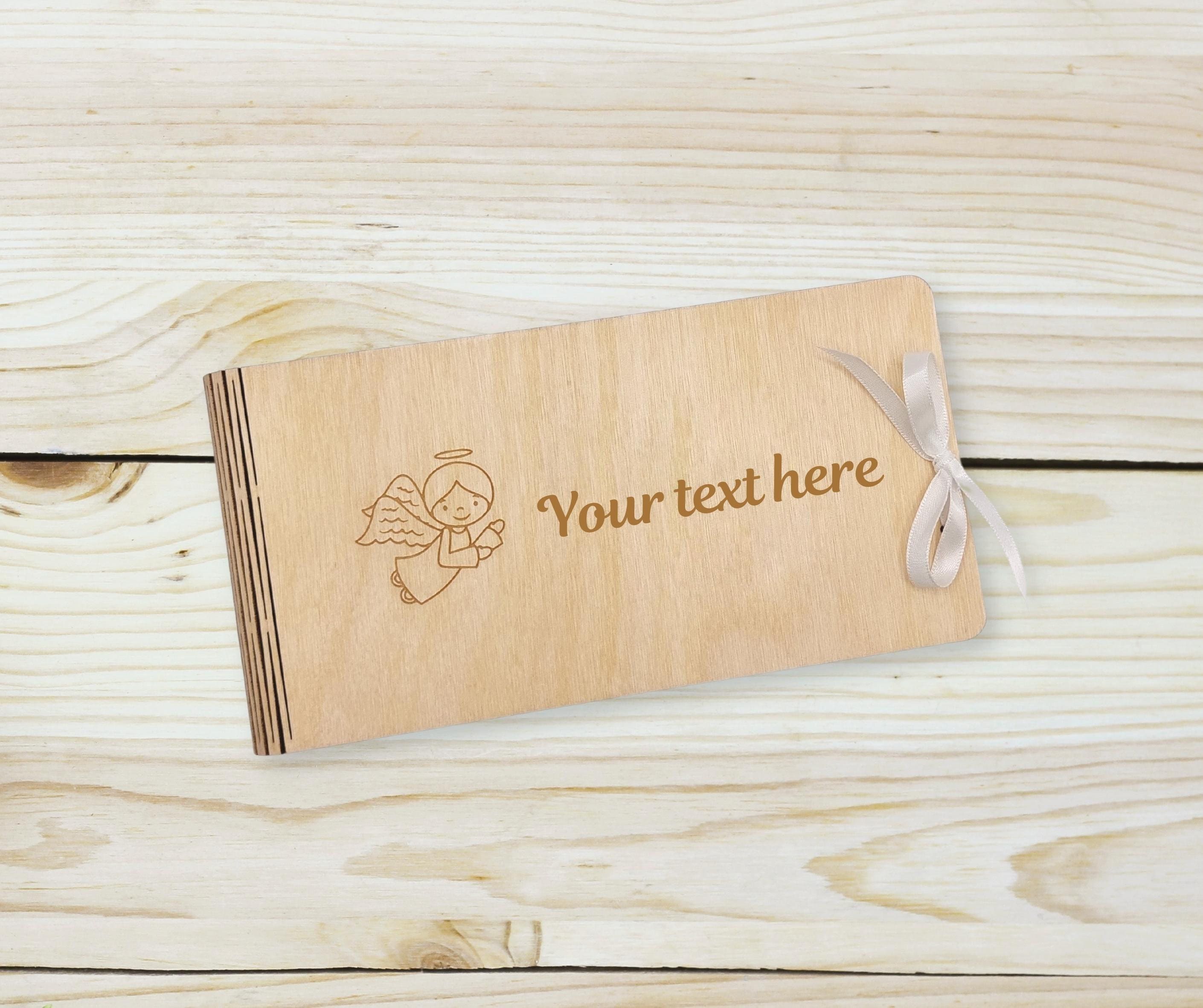 Christening Money Envelope, Baptism Money Envelope, Wooden Cristening