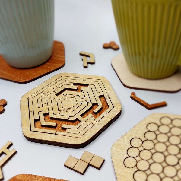 Puzzle Coasters Etsy