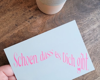 Minimalistische Grußkarten Set- 2 Stück - A6 Karte - Freundeskarten - Postkarte