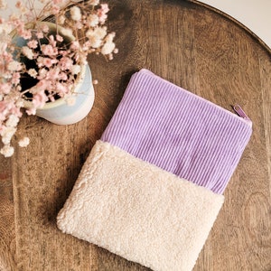 Borsa viola per e-reader Cord&Teddy, custodia Tolino/Kindle, dimensioni personalizzate, borsa protettiva per lettore ebook, personalizzazione come regalo