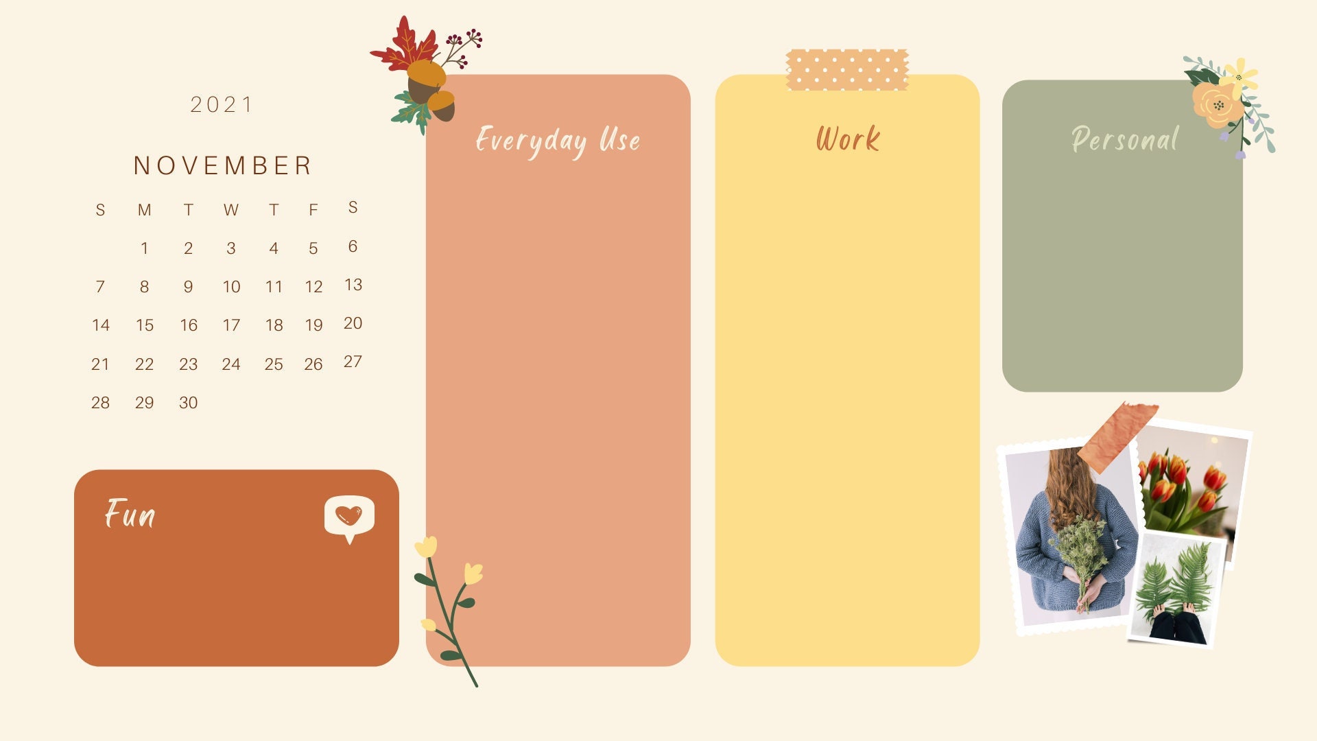 Desktop Wallpaper November Fall Autumn Desktop Laptop - Etsy