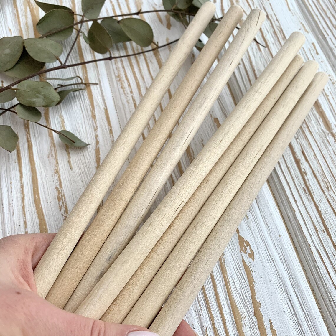 Dowel rods Wooden sticks 15mm Wooden dowels Natural round Etsy
