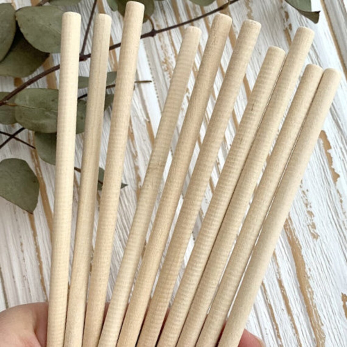 Dowel rods Wooden sticks 15mm Wooden dowels Natural round Etsy