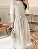 Apron Dress for Women Linen Cotton Comfortable Gift for Her Cross Back Open Back 