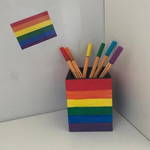 Gay Lesbian Bisexuell Transgender Queer Asexuel Intersexuel LGBTQ Pride Pen Holder