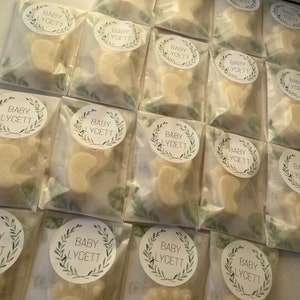 Personalised Baby Shower Favours, Baby Feet Wax Melts, Baby Shower Gifts, Teddy Bear Eucalyptus Theme, Gender Reveal, Favor Party Bag Filler