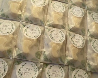 Personalised Baby Shower Favours, Baby Feet Wax Melts, Baby Shower Gifts, Teddy Bear Eucalyptus Theme, Gender Reveal, Favor Party Bag Filler