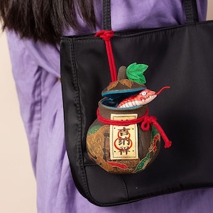 Expel Evil Send Down Good Fortune, DIY Embroidery Kit, Finished Product Available, Handmade Lucky Amulet, Bag Accessories, Unique Gift Ideas