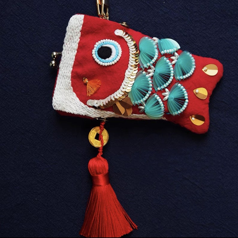 DIY Embroidery Kit for Beginners, Start Kit Embroidery, Koi Fish Coin ...