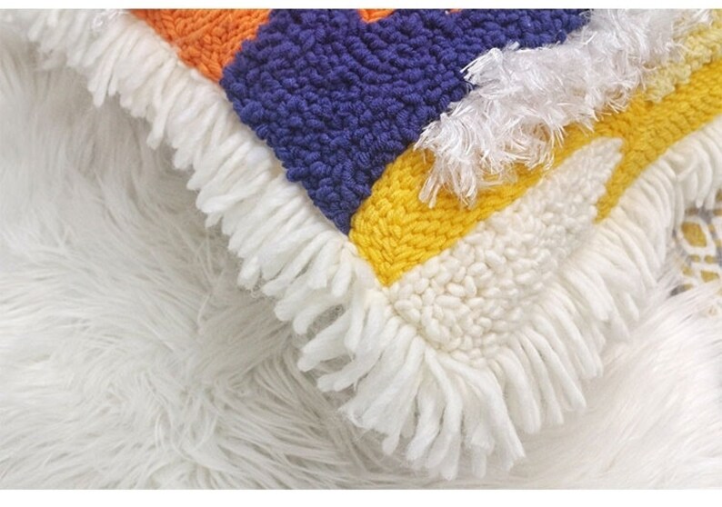 DIY Punch Needle Kit Pillowcase for Beginners Handmade Etsy