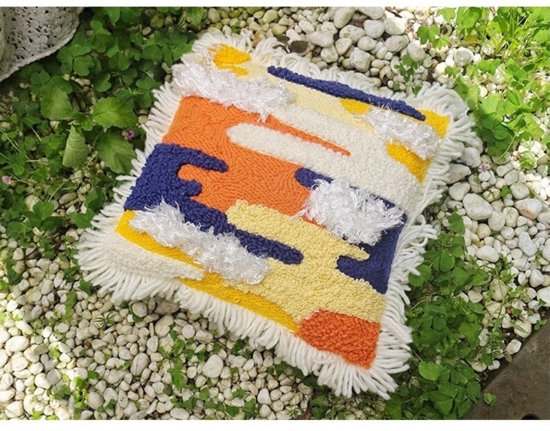 DIY Punch Needle Kit Pillowcase for Beginners Handmade Etsy