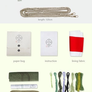 Crocodile Embroidery Bag, DIY Kit, Alligator Bag, Handmade Small Bag, Needlepoint Kit, Unique Gift Idea,