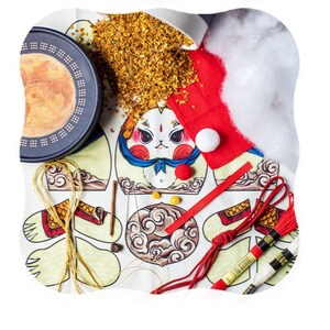 Moon Rabbit | DIY Embroidery Kit Beginners Level | Handmade Asian Lucky ...