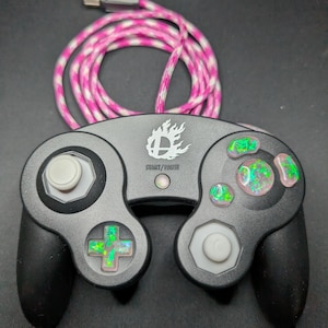 Modded OEM Gamecube Controller &quot;cyberpunk&quot;