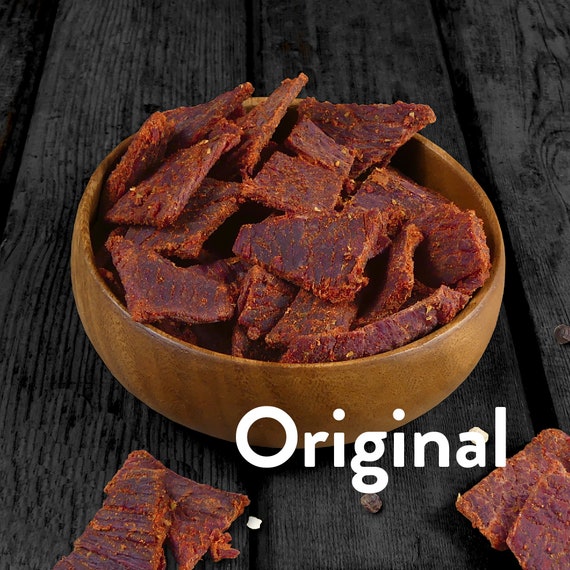 1kg Beef Jerky 10 X 100g Original 3yo Nutrition 51% Protein Biltong Dried  Meat Fitness Snack - Etsy