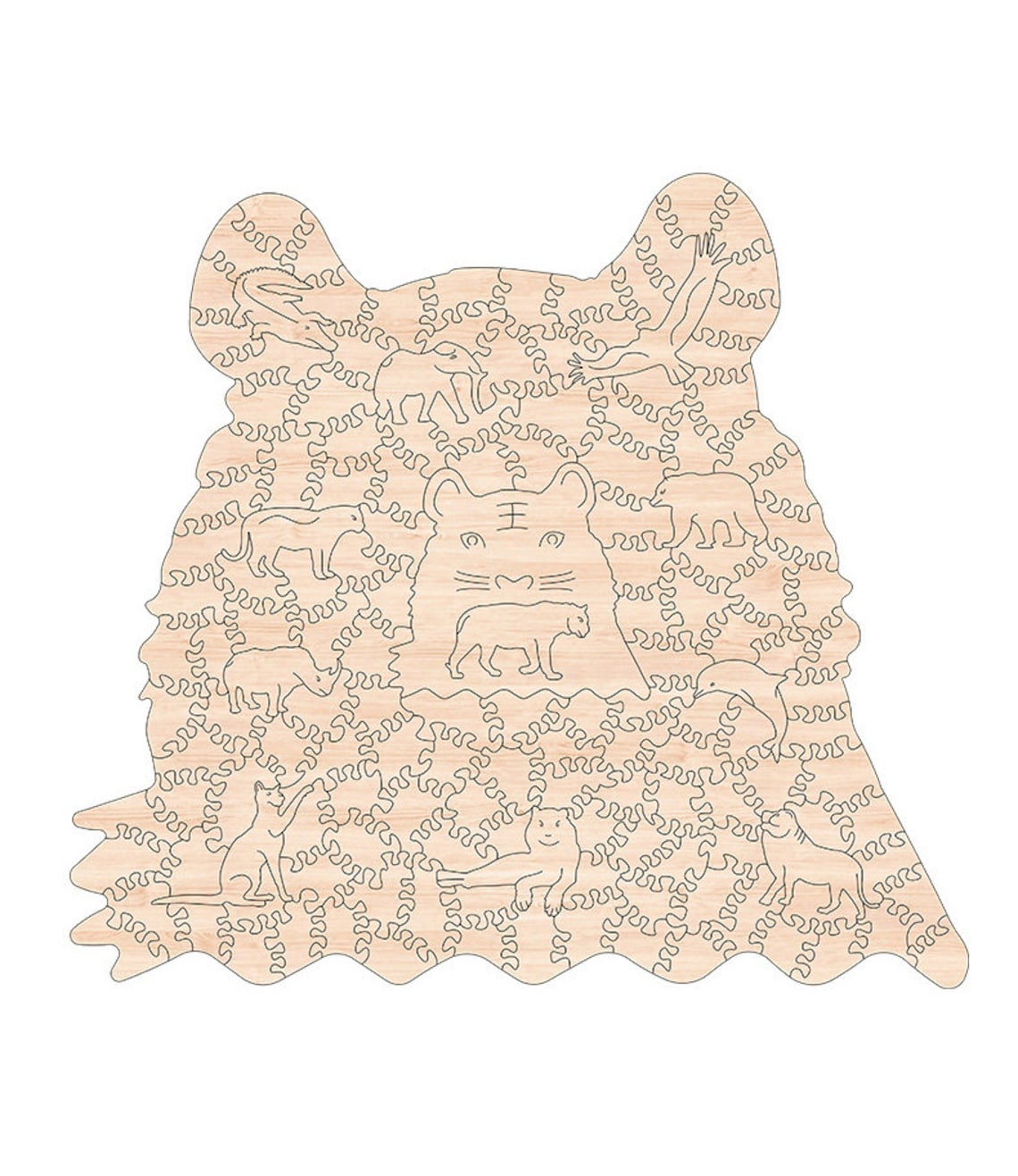 DIY Wooden Puzzle For Adults and KidsAnimals Shape Etsy