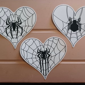Web heart stickers