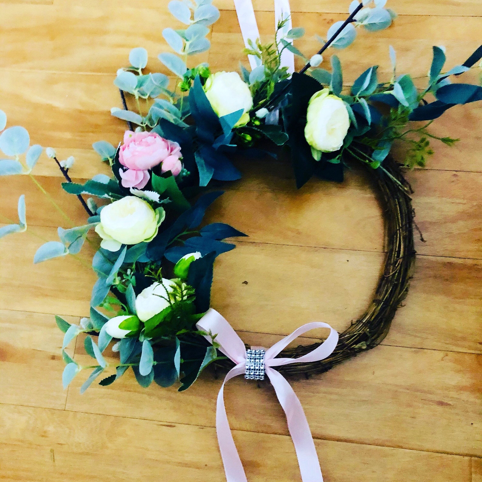 Spring Wicker Wreath made to order Etsy