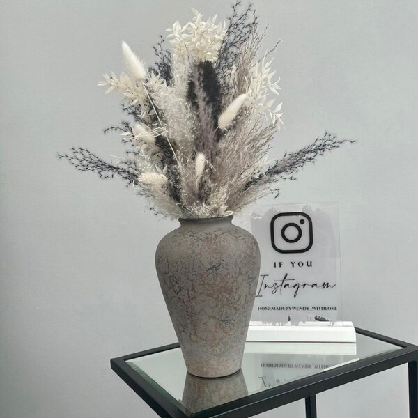 Grey Pampas Grass Etsy UK
