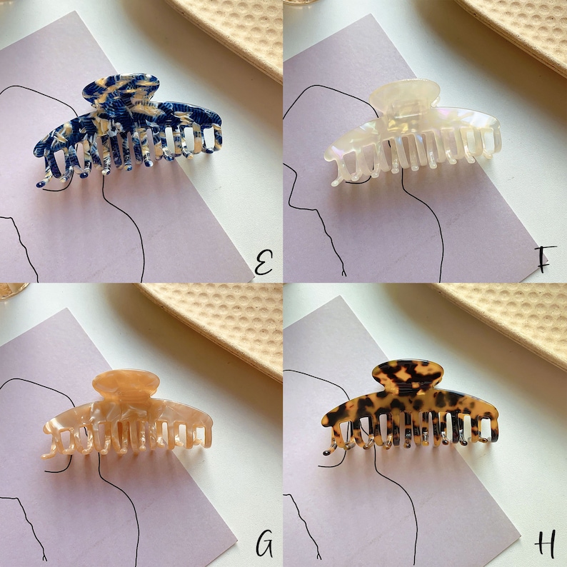 Large Hair Claws for Thick Hair Hair Barette Claws for Women Etsy