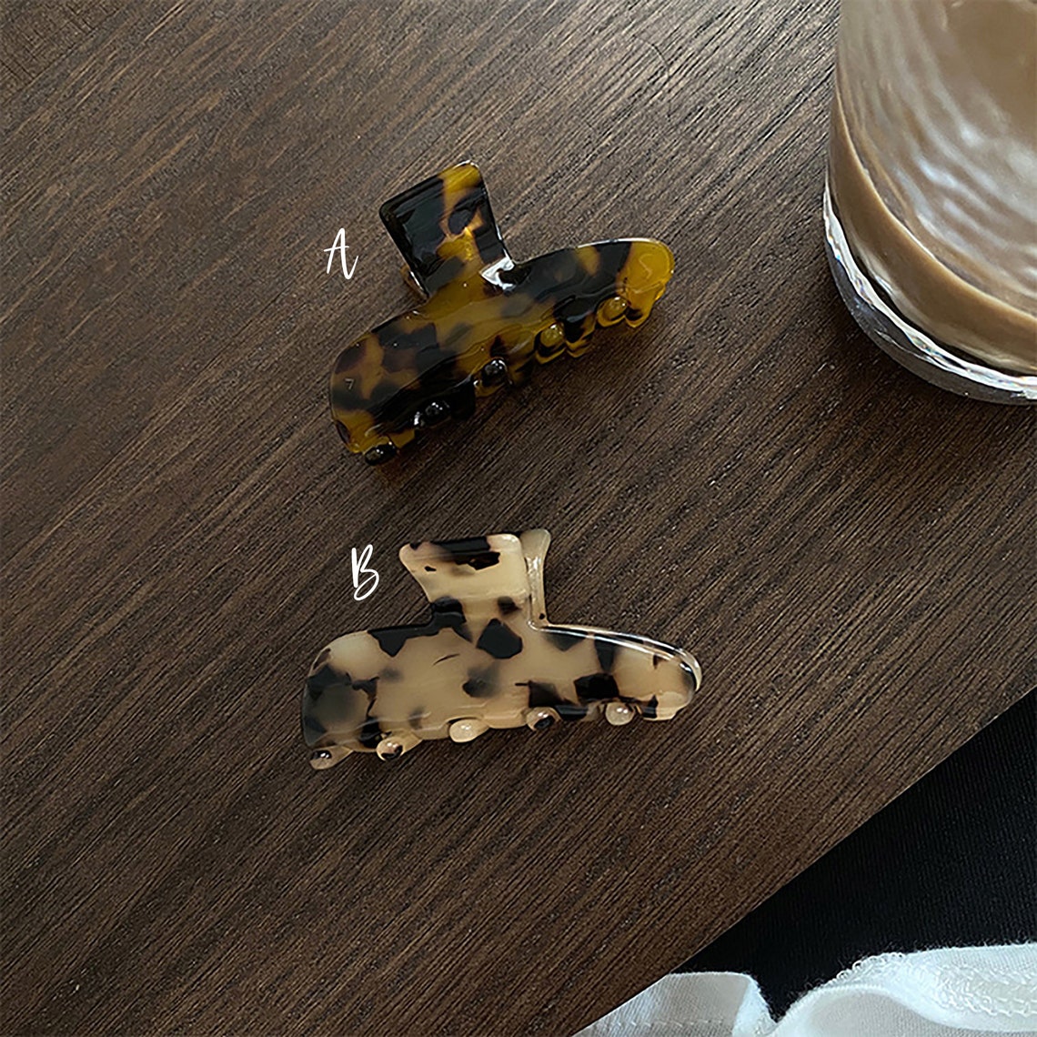 Trendy Acrylic Hair Claw Clips Small Acetate Hair Claw Hair Etsy