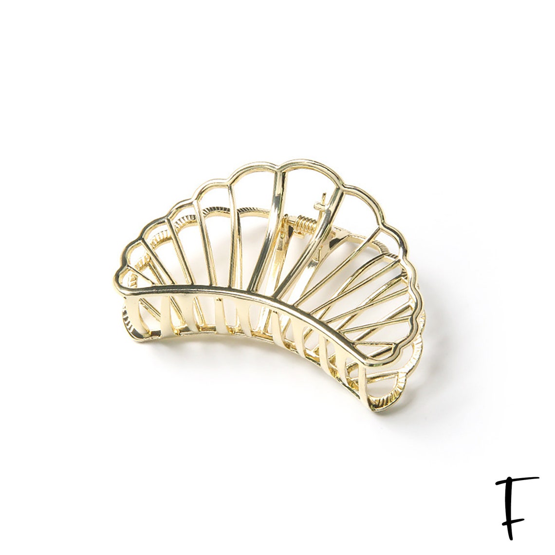 Clip de garra de pelo de metal mínimo para giro francés Etsy España