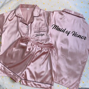 Personalized Bridesmaid Pajamas, Monogram Bridal Pajamas, Custom Girl Pajamas, Bridesmaid Pajamas, Bachelorette Gift Idea, Gifts for Women