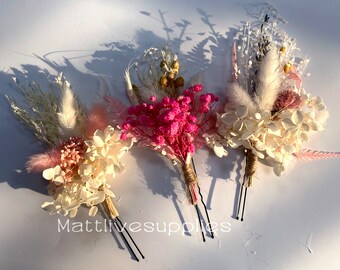 Floral Bridal Hair Pins,Handmade Wedding Hair Pins.Women Hair Pins.Fairy Bridal Hairpins,Hair Pins for Wedding and Party,Hairpin for Women