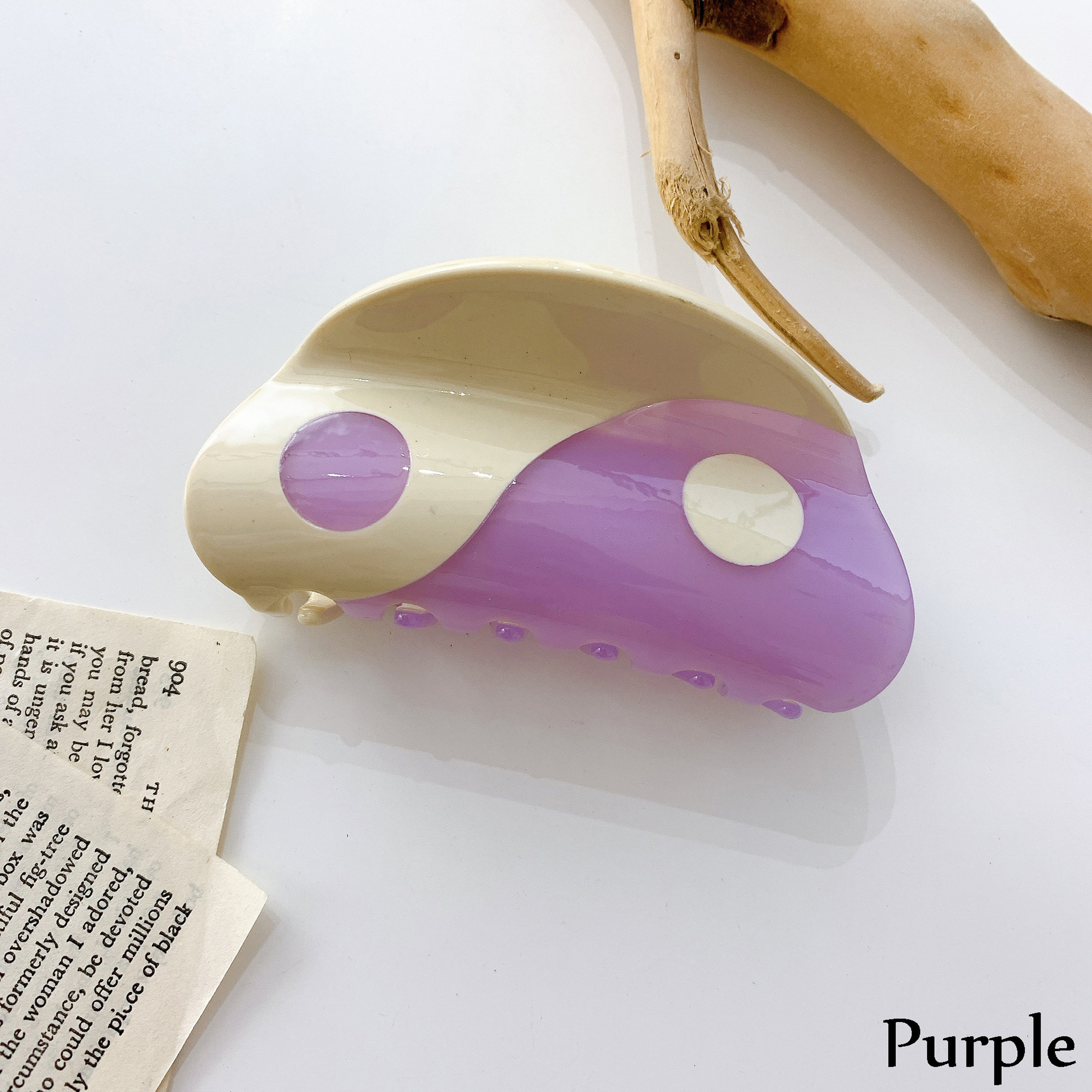 Hair Claw Yin Yang Vintage Hair Claw Clip Elegant Hair Claw Etsy