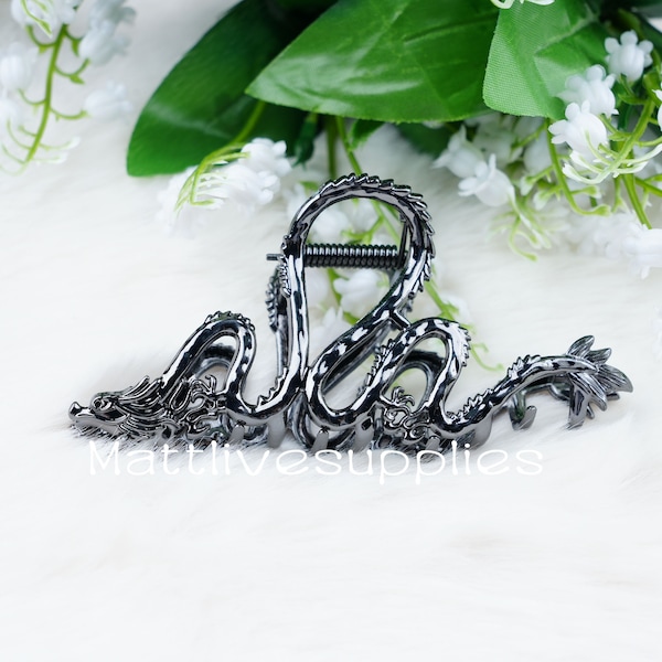 Dragon Alloy Hair Claw,Strong Hold Hair Claw,Dragon Hair Claw Clip,Hair Claw for Thick Hair,Hair Clamp for Girl,Girlish Hair Clip Claws