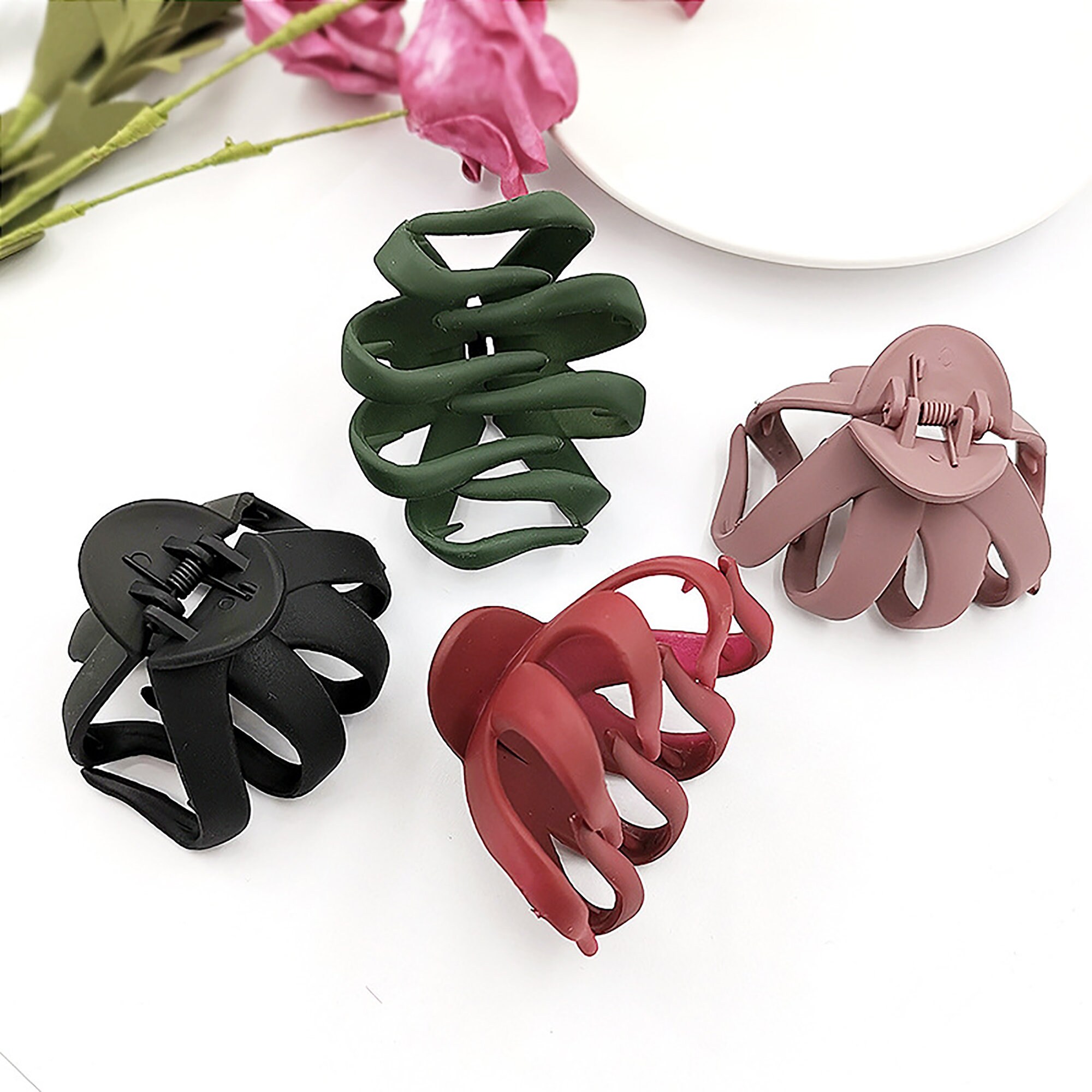 Small Hair Claw Thick Hair Hair Clip Women Hair Claw Etsy