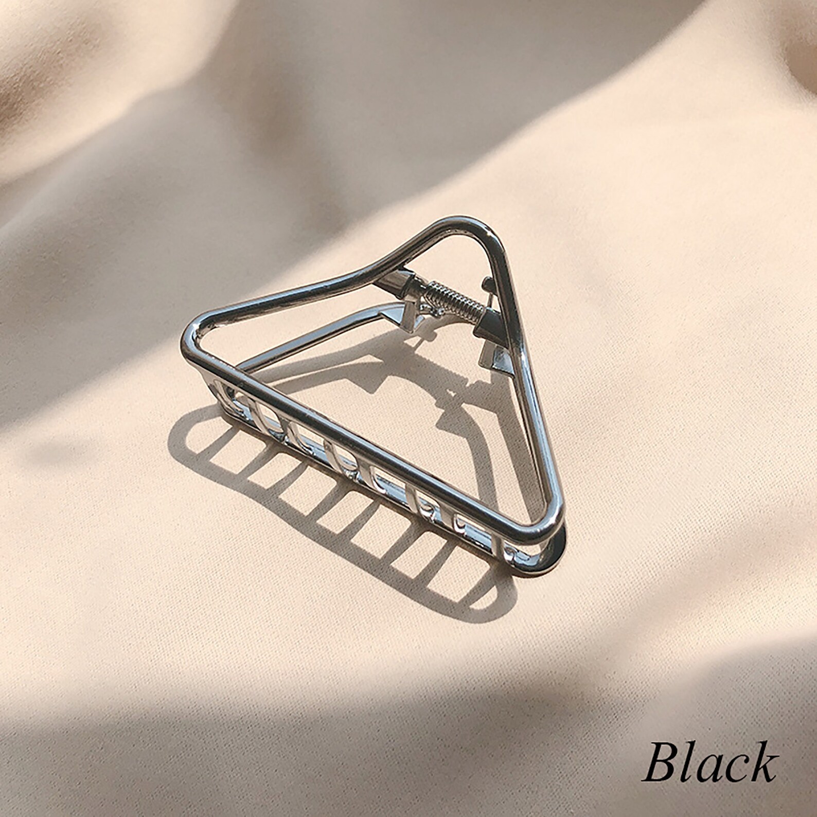 Triangle Small Metal Hair Claw Geometry Hair Clip Claw Gold Etsy