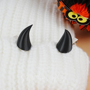 Spinka do włosów Demon Horns, Różnorodne spinki do włosów Devil, Spinki do włosów Cosplay Horns, Akcesorium Pastel Goth, Akcesorium na Halloween, Prezent Demon Horns