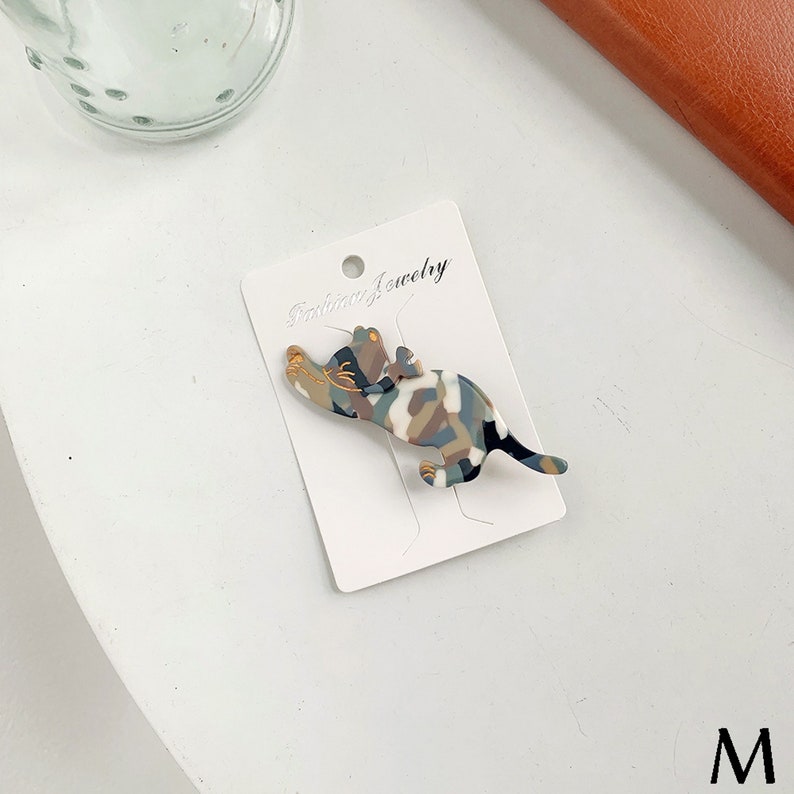 Jump Cat Hair Clip Claws Cute Acetate Hair Claw Unique Hair Etsy