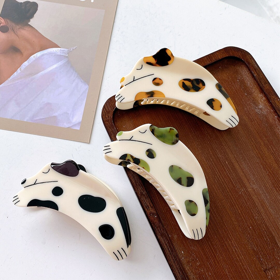 Cute Dog Hair Claw, Cartoon Jump Dog Hair Clips, Girlish Hair Claw Clip ...