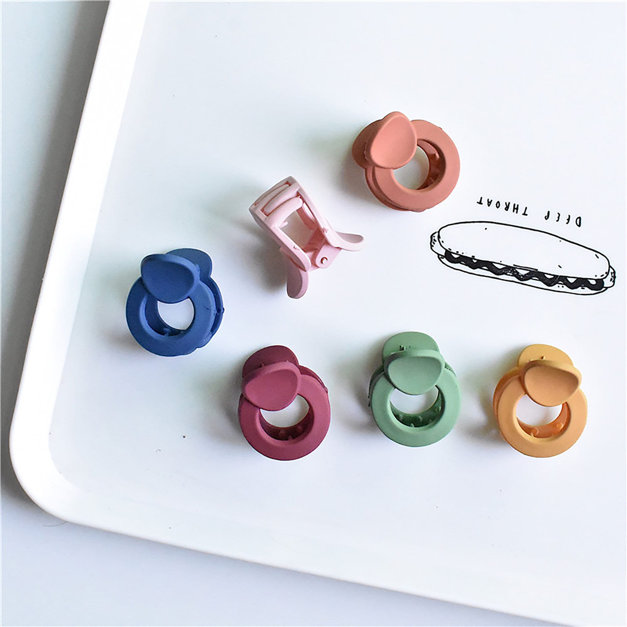 2PCS Cute Mini Hair Claw Resin Hair Claw Clips Tiny Hair Etsy