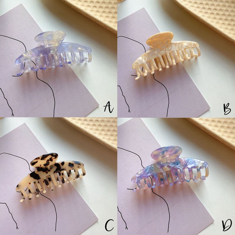 Large Hair Claws for Thick Hair Hair Barette Claws for Women Etsy