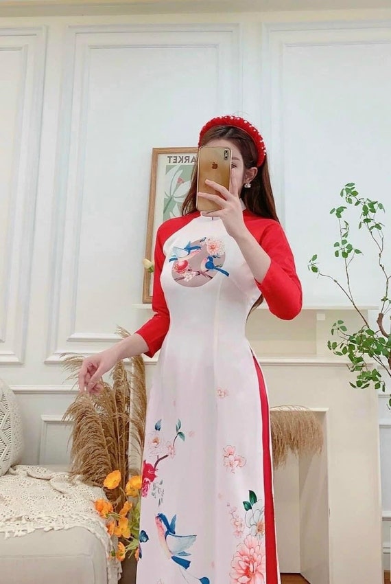 VietnameseArtwork.com Ao Dai, Vietnamese Traditional Dress for Children -  India | Ubuy