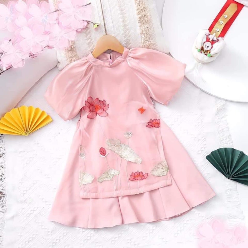 Ao Dai for Girls Kids Toddlers Modern Vietnamese Dress - Etsy UK