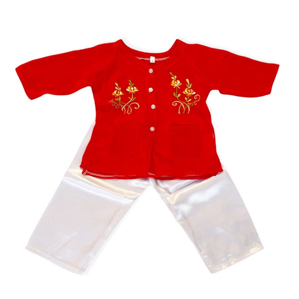 Bà ba for baby, toddler, kid, girl - Southern Vietnamese blouse and pants- Vietnamese traditional costume set