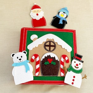 Christmas quiet book- Handmade felt book