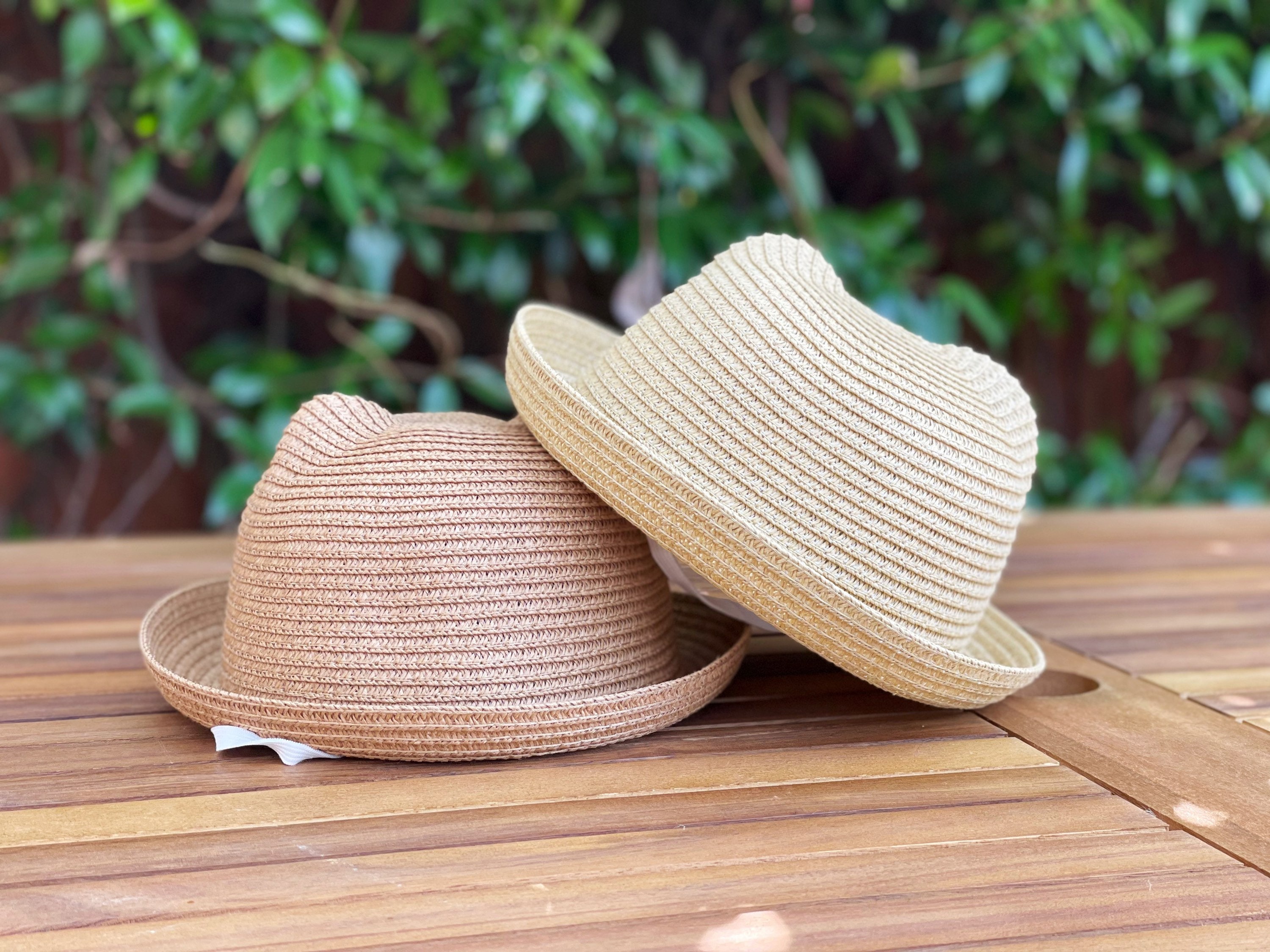 Dunacifa Women Wide Brim Sun Hat Casual Straw Beach Hat Outdoor UV Protection Bucket Hat Fishing Hat 