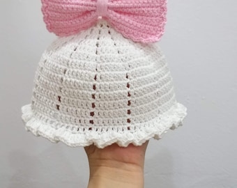 Newborn baby crochet hat