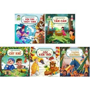 Set of 5 bilingual children folktale books - Vietnamese folktales