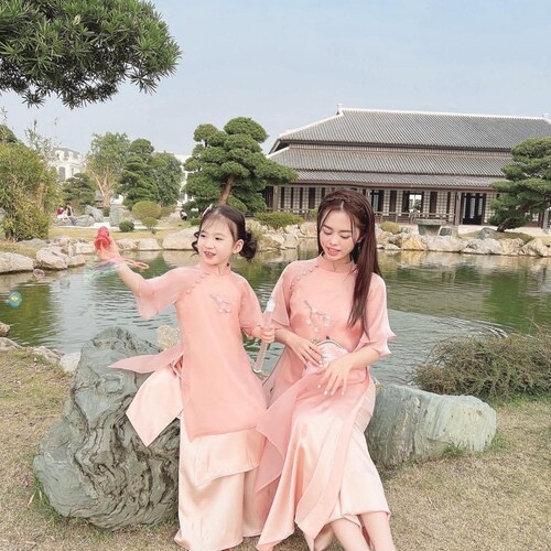 The Matching Vietnamese Ao Dai for Mom and Daughter Ao Dai - Etsy Canada